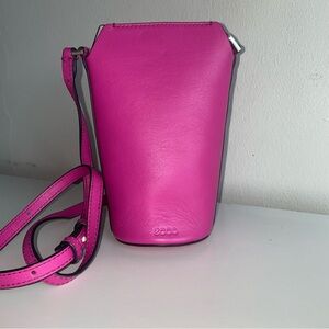 ECCO - CROSSBODY  LEATHER BAG - COLOR PINK